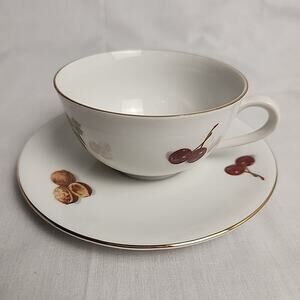 Vintage Seltmann Weiden Bavaria West Germany Granny Cottagecore Teacup Saucer